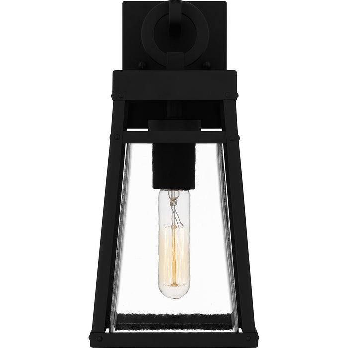 Quoizel GFY8406MBK One Light Outdoor Wall Mount, Matte Black