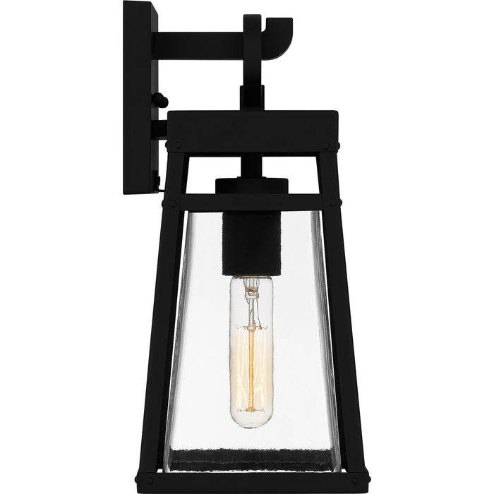 Quoizel GFY8406MBK One Light Outdoor Wall Mount, Matte Black