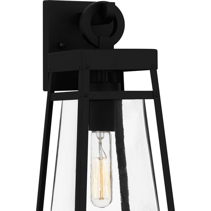 Quoizel GFY8406MBK One Light Outdoor Wall Mount, Matte Black