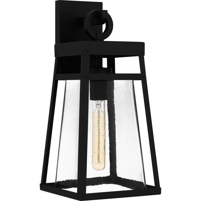 Quoizel GFY8408MBK One Light Outdoor Wall Mount, Matte Black