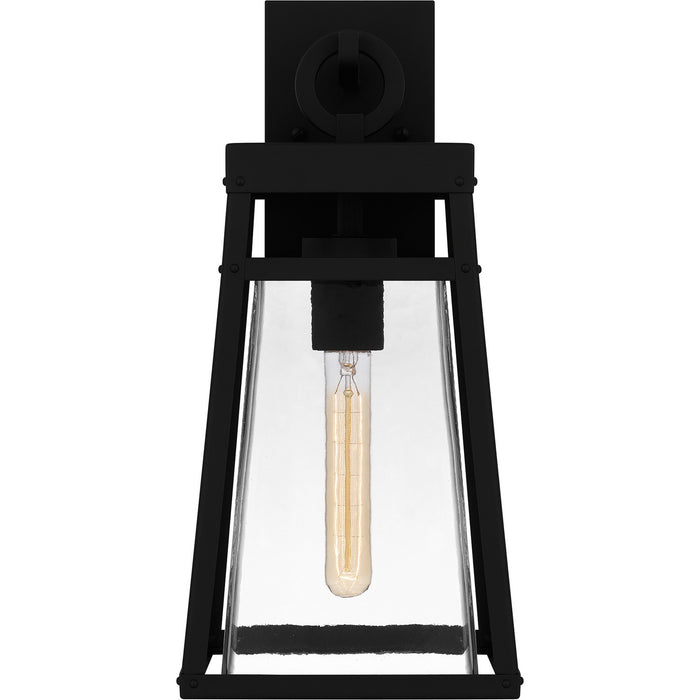 Quoizel GFY8408MBK One Light Outdoor Wall Mount, Matte Black