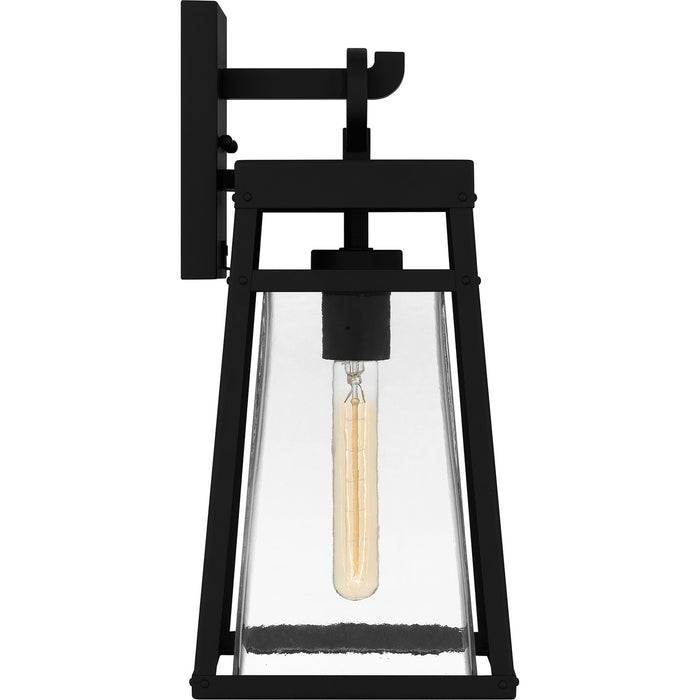 Quoizel GFY8408MBK One Light Outdoor Wall Mount, Matte Black