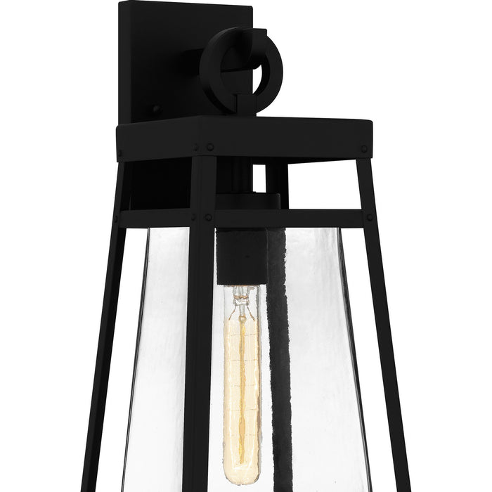 Quoizel GFY8408MBK One Light Outdoor Wall Mount, Matte Black