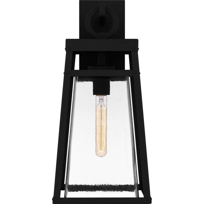 Quoizel GFY8409MBK One Light Outdoor Wall Mount, Matte Black