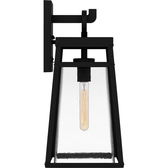 Quoizel GFY8409MBK One Light Outdoor Wall Mount, Matte Black
