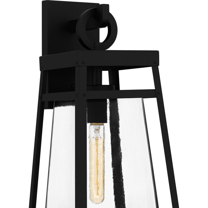 Quoizel GFY8409MBK One Light Outdoor Wall Mount, Matte Black