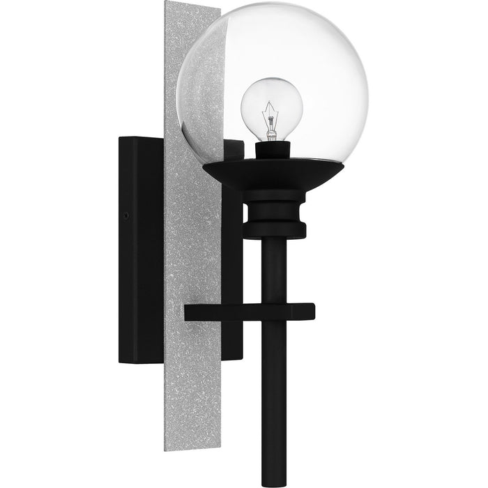 Quoizel GLS8406EK One Light Outdoor Wall Mount, Earth Black
