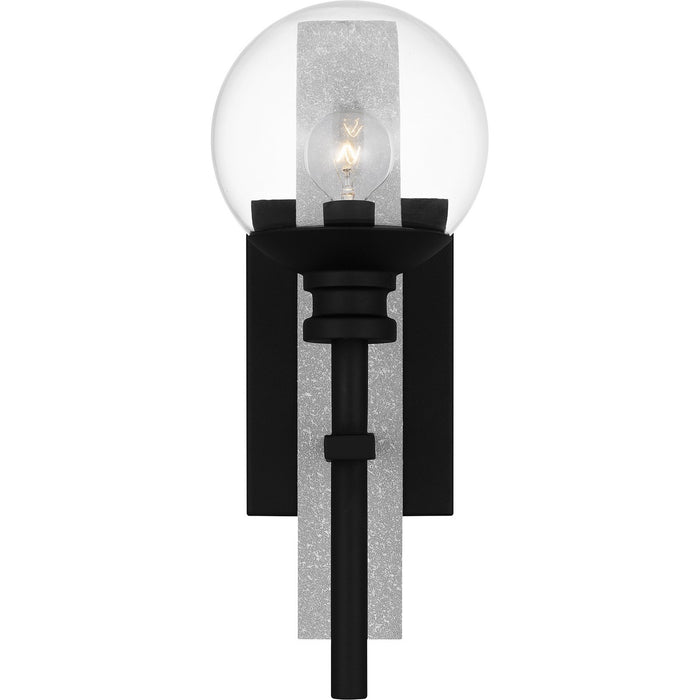 Quoizel GLS8406EK One Light Outdoor Wall Mount, Earth Black