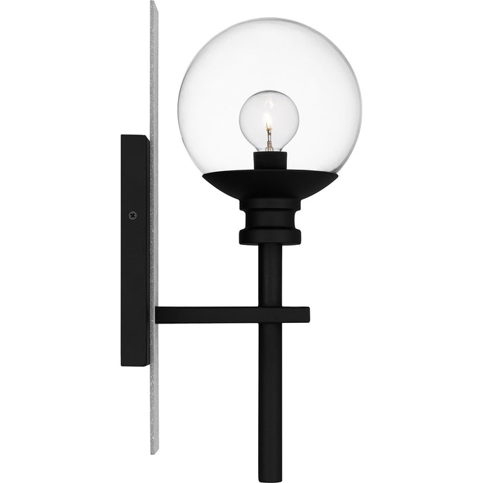 Quoizel GLS8406EK One Light Outdoor Wall Mount, Earth Black