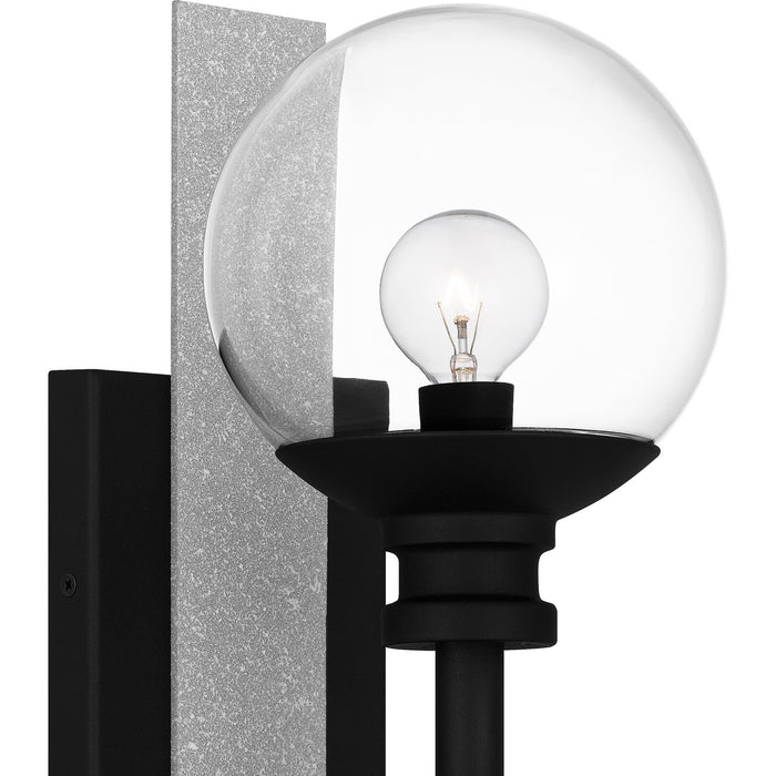 Quoizel GLS8406EK One Light Outdoor Wall Mount, Earth Black