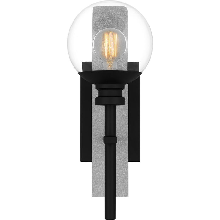 Quoizel GLS8408EK One Light Outdoor Wall Mount, Earth Black