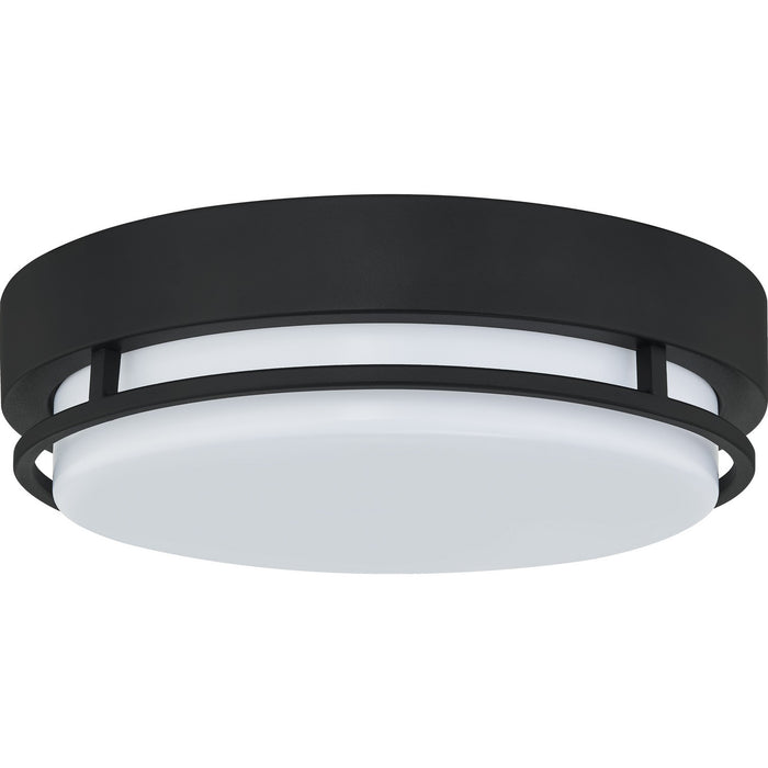 Quoizel HAL1612EK LED Flush Mount, Earth Black