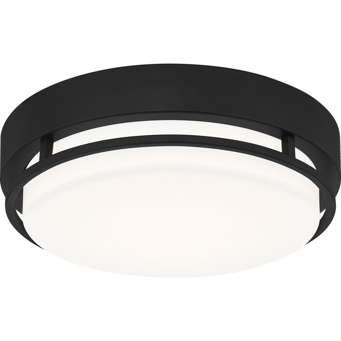 Quoizel HAL1612EK LED Flush Mount, Earth Black