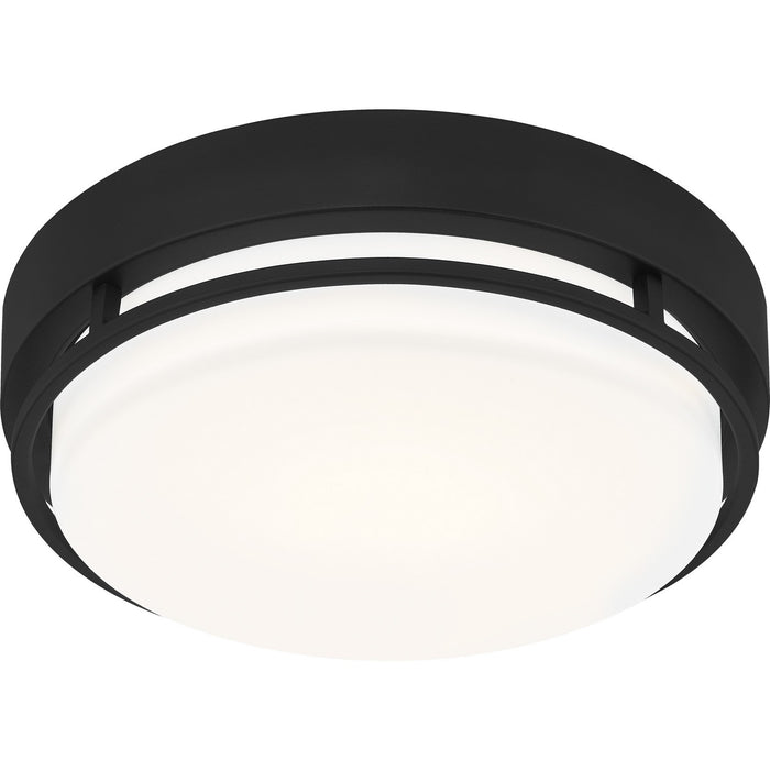 Quoizel HAL1612EK LED Flush Mount, Earth Black