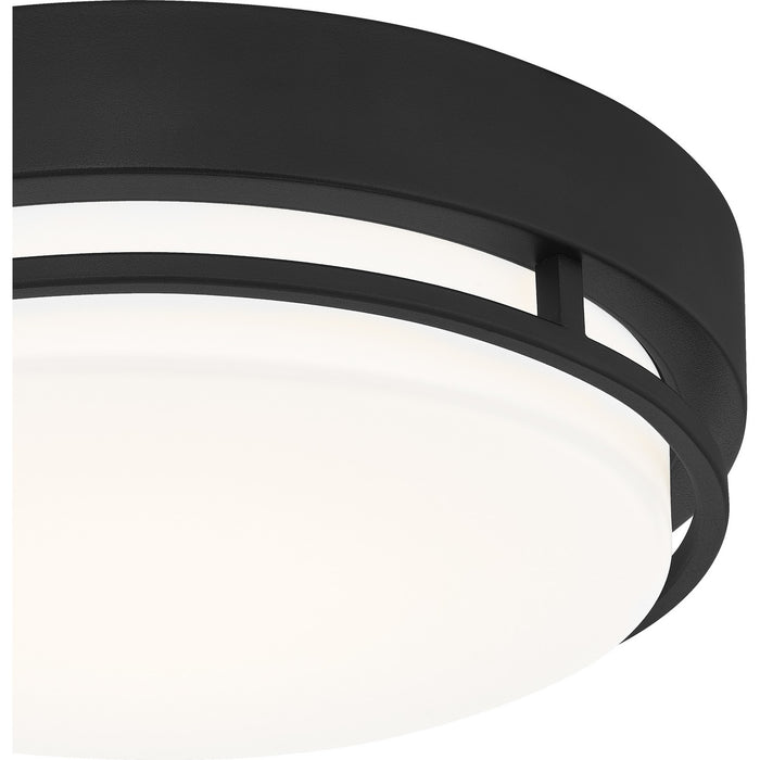 Quoizel HAL1612EK LED Flush Mount, Earth Black