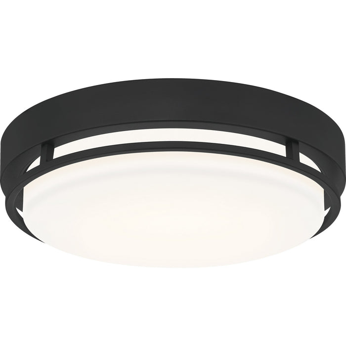 Quoizel HAL1614EK LED Flush Mount, Earth Black