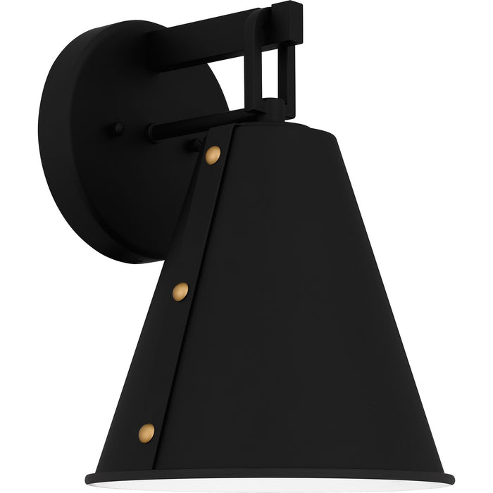 Quoizel HYD8408MBK One Light Outdoor Wall Mount, Matte Black
