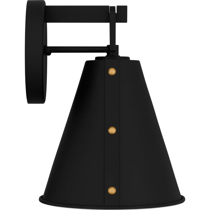 Quoizel HYD8408MBK One Light Outdoor Wall Mount, Matte Black