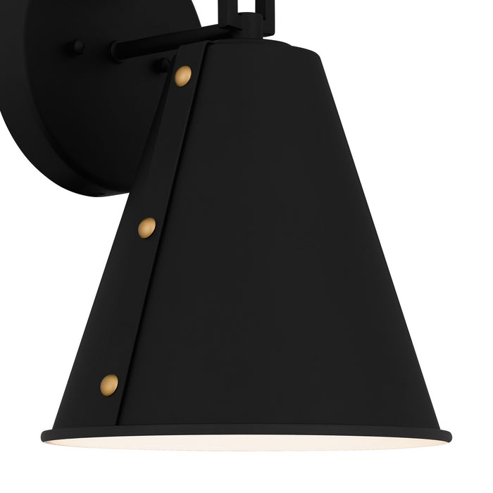 Quoizel HYD8408MBK One Light Outdoor Wall Mount, Matte Black