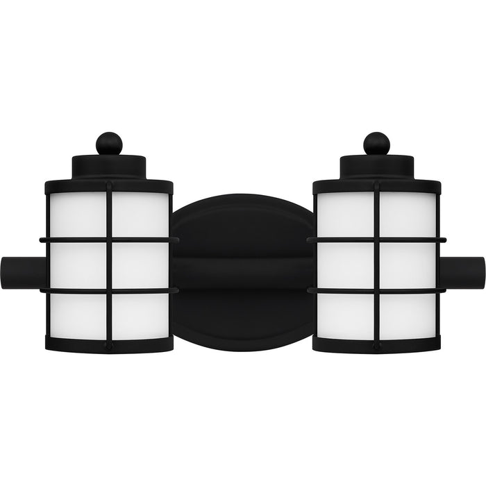 Quoizel HZT8615MBK Two Light Bath, Matte Black