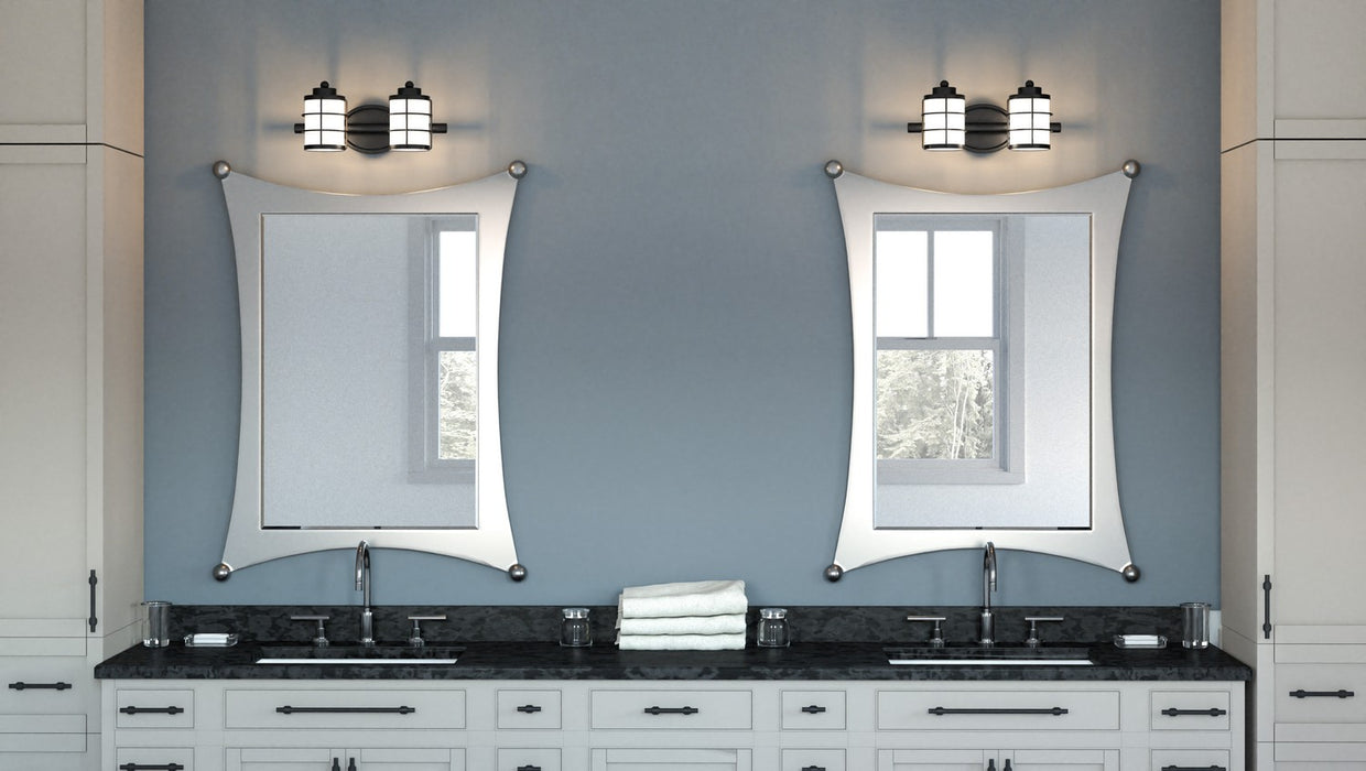 Quoizel HZT8615MBK Two Light Bath, Matte Black