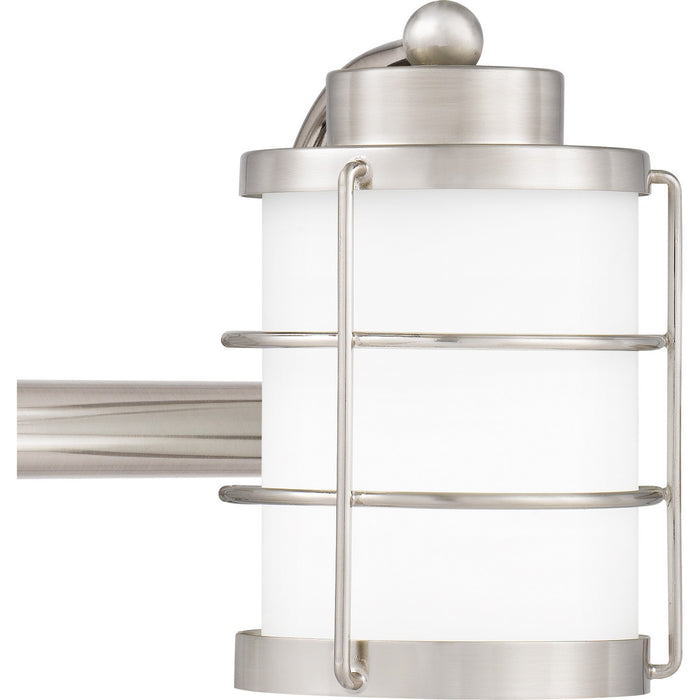 Quoizel HZT8623BN Three Light Bath, Brushed Nickel