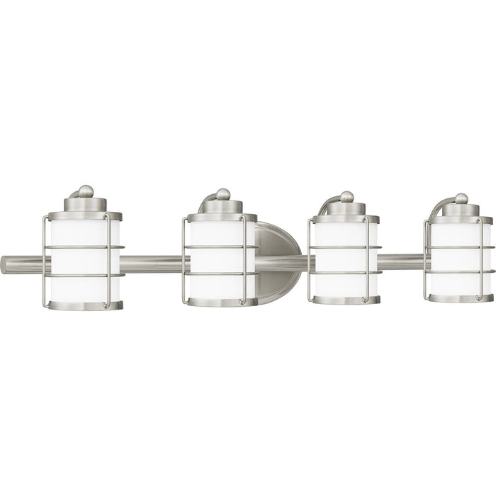 Quoizel HZT8631BN Four Light Bath, Brushed Nickel