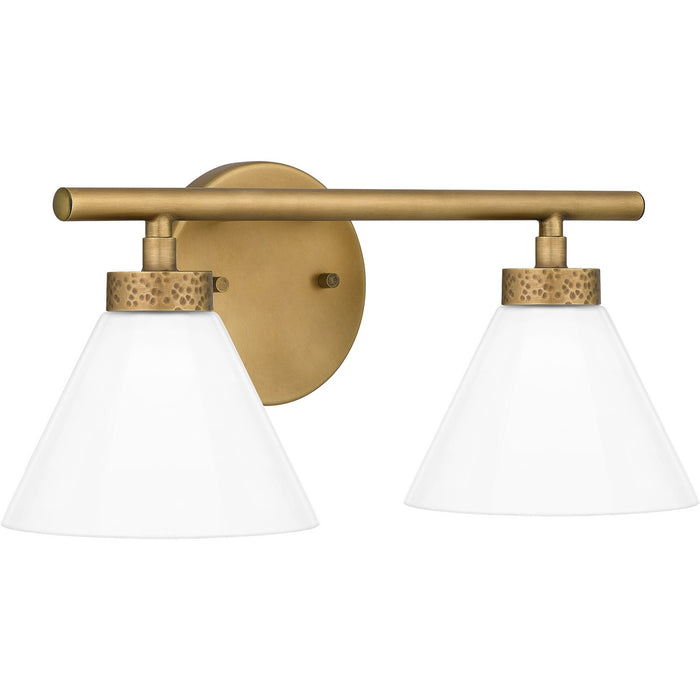 Quoizel IRA8615WS Two Light Bath, Weathered Brass