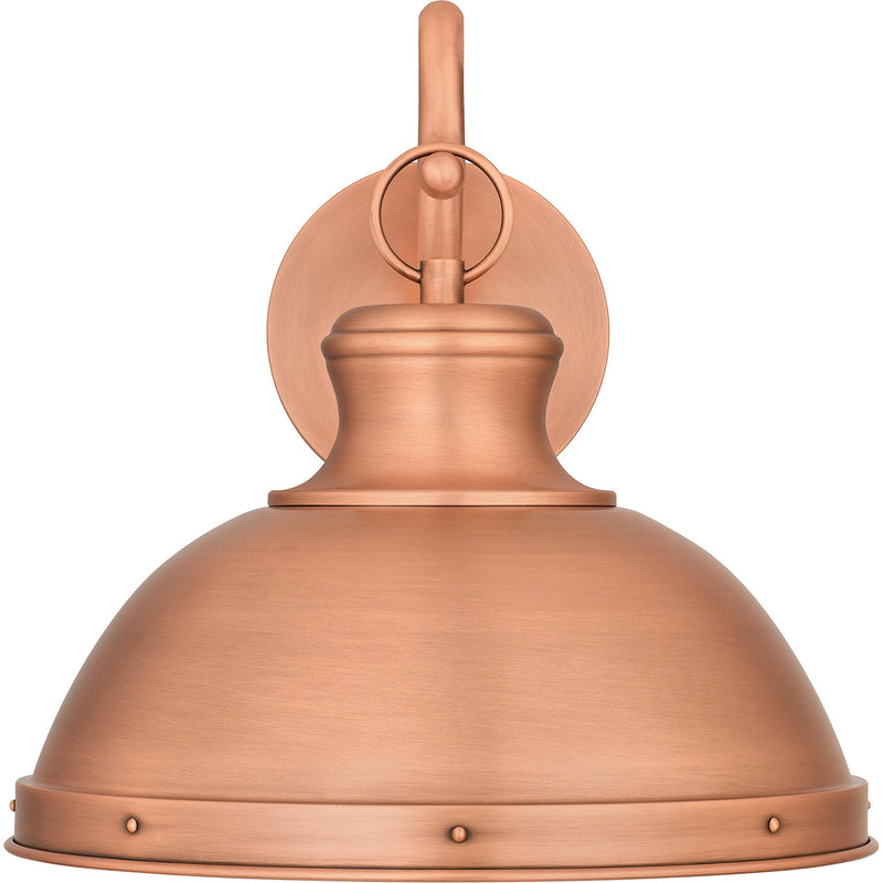Quoizel JAM8412AC One Light Outdoor Wall Mount, Aged Copper