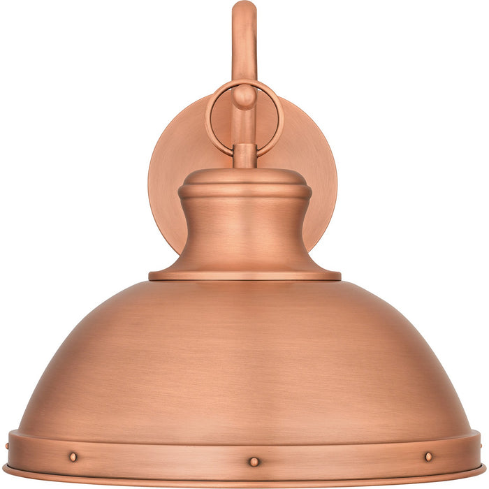 Quoizel JAM8412AC One Light Outdoor Wall Mount, Aged Copper