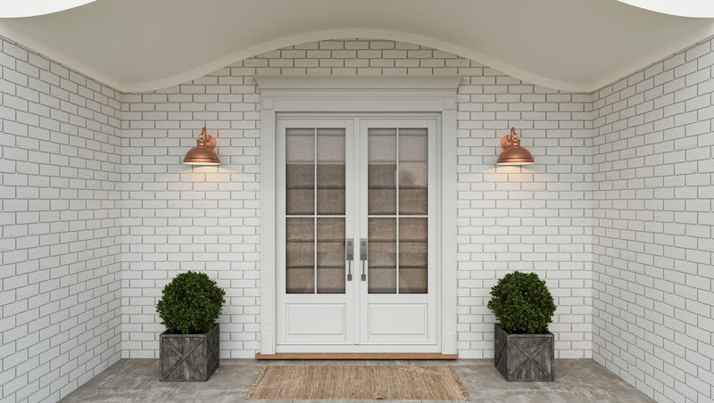 Quoizel JAM8412AC One Light Outdoor Wall Mount, Aged Copper