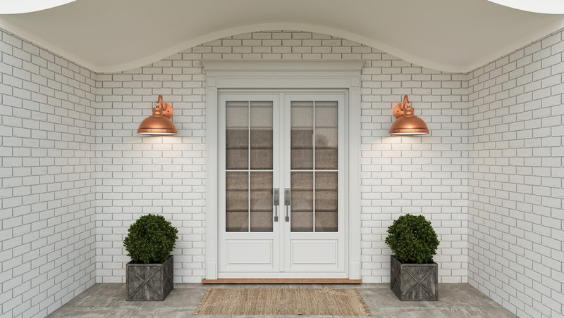 Quoizel JAM8414AC One Light Outdoor Wall Mount, Aged Copper