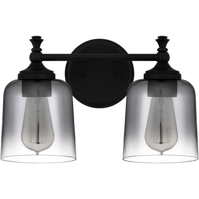 Quoizel JEN8614MBK Two Light Bath, Matte Black