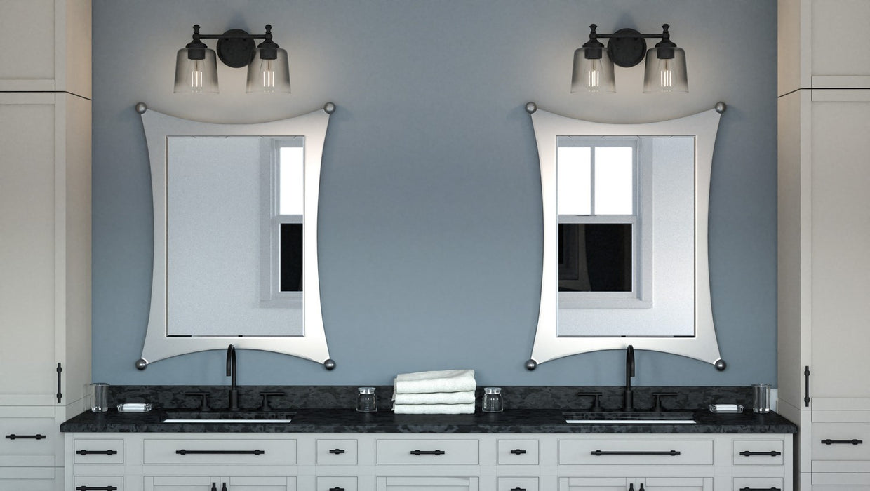 Quoizel JEN8614MBK Two Light Bath, Matte Black