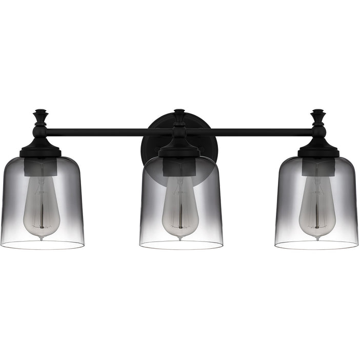 Quoizel JEN8624MBK Three Light Bath, Matte Black