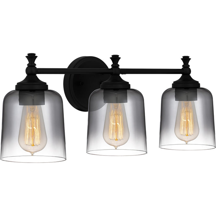 Quoizel JEN8624MBK Three Light Bath, Matte Black