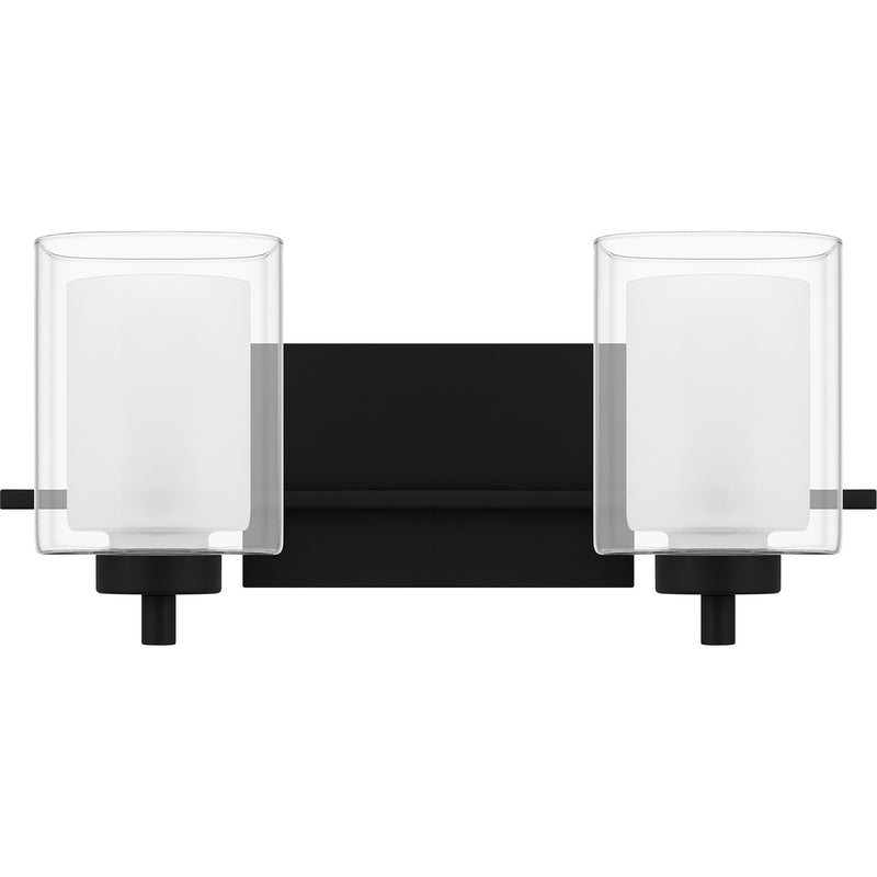 Quoizel KLT8902MBK Two Light Bath, Matte Black