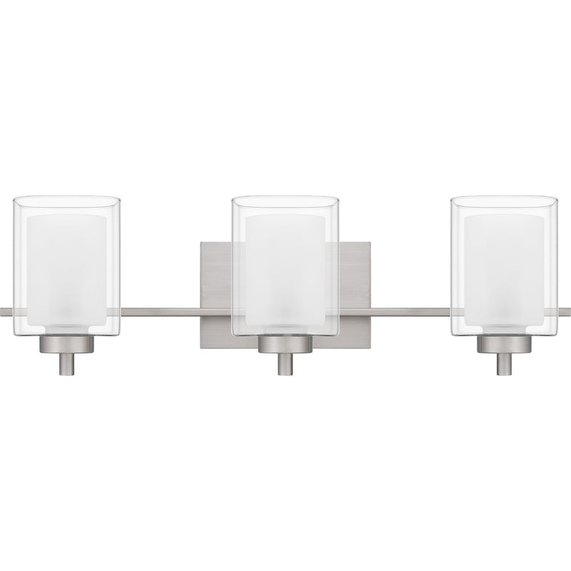 Quoizel KLT8903BN Three Light Bath, Brushed Nickel