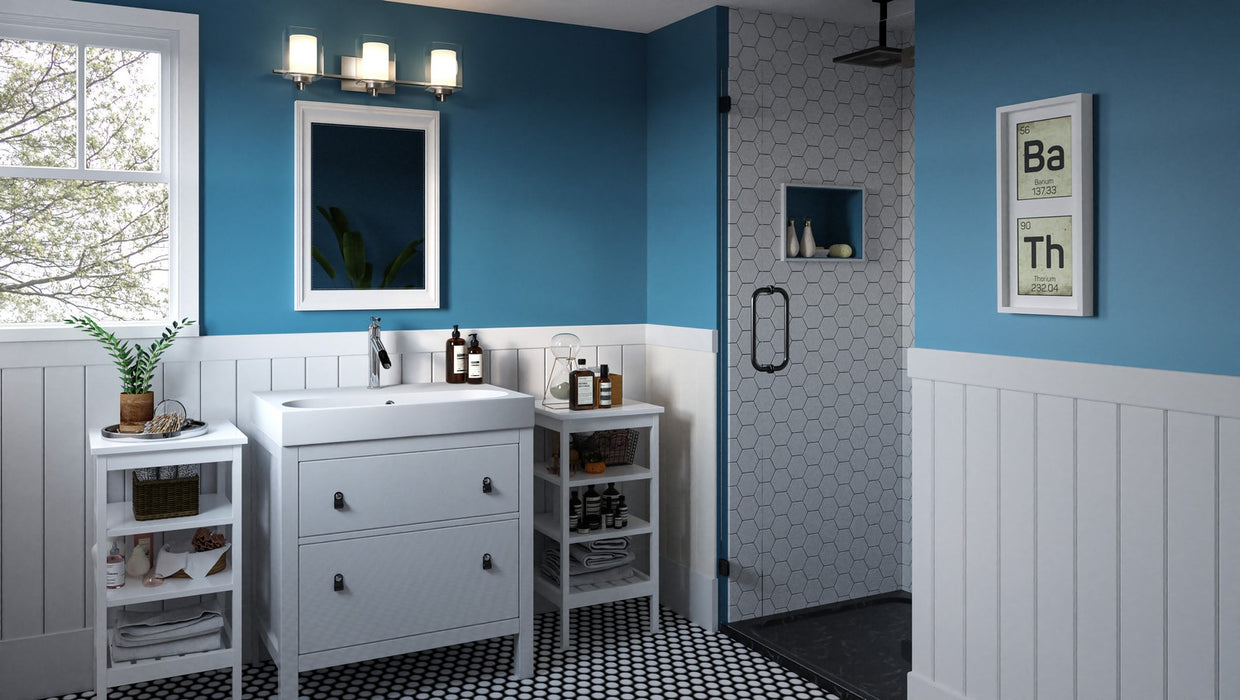 Quoizel KLT8903BN Three Light Bath, Brushed Nickel