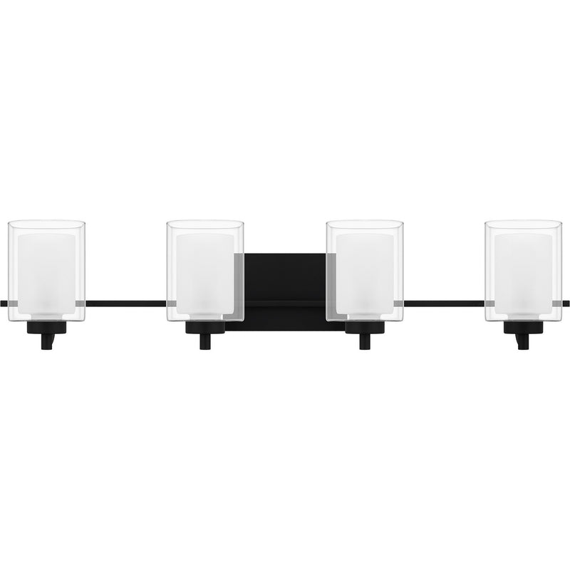 Quoizel KLT8904MBK Four Light Bath, Matte Black