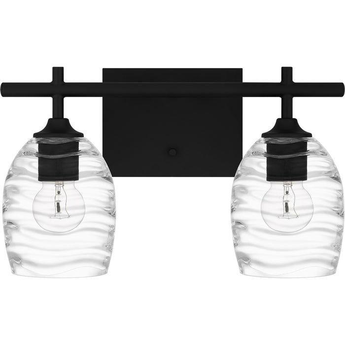Quoizel LCY8615MBK Two Light Bath, Matte Black