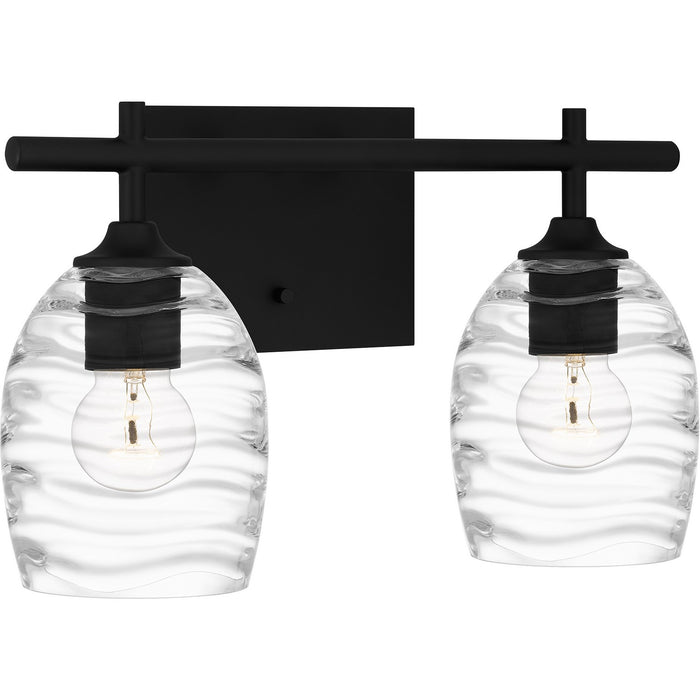 Quoizel LCY8615MBK Two Light Bath, Matte Black