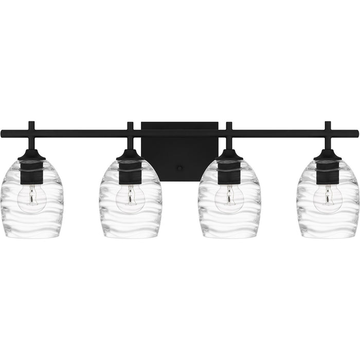 Quoizel LCY8629MBK Four Light Bath, Matte Black