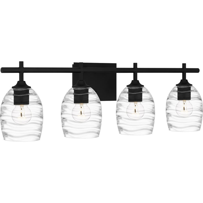 Quoizel LCY8629MBK Four Light Bath, Matte Black