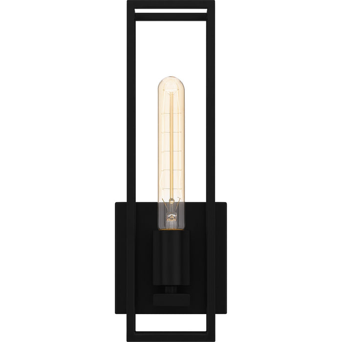 Quoizel LGN8605MBK One Light Wall Sconce, Matte Black