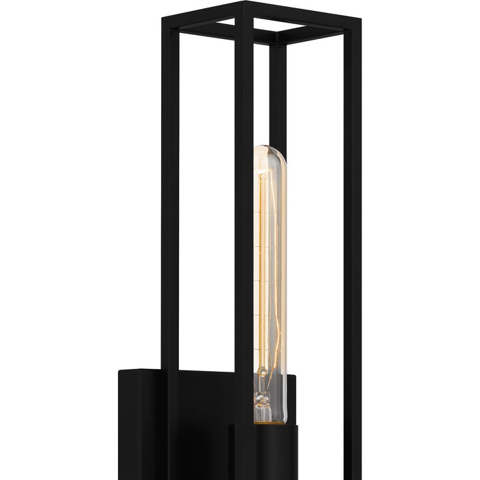Quoizel LGN8605MBK One Light Wall Sconce, Matte Black