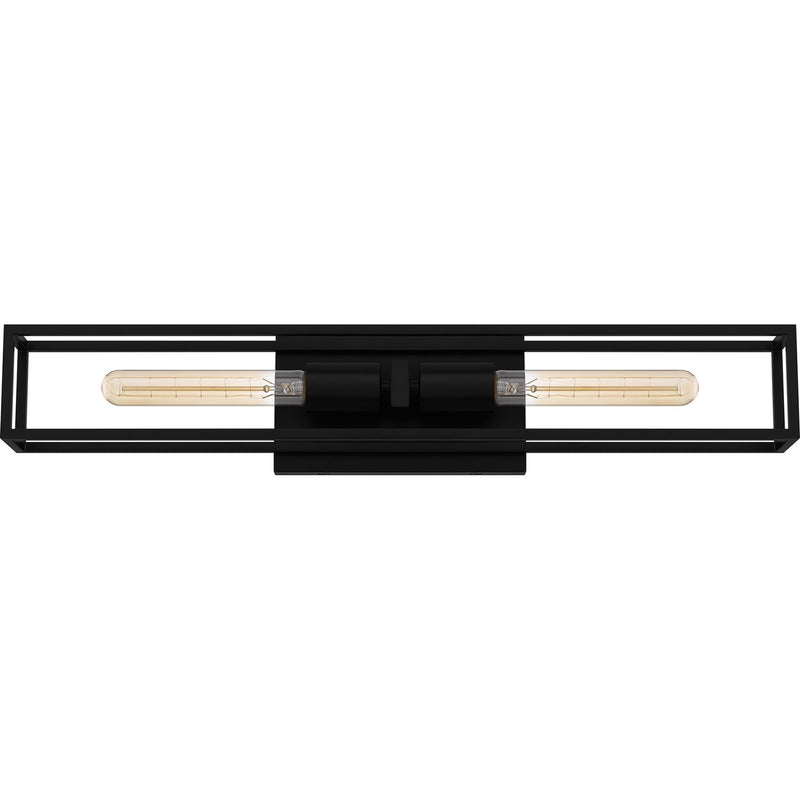 Quoizel LGN8624MBK Two Light Bath, Matte Black