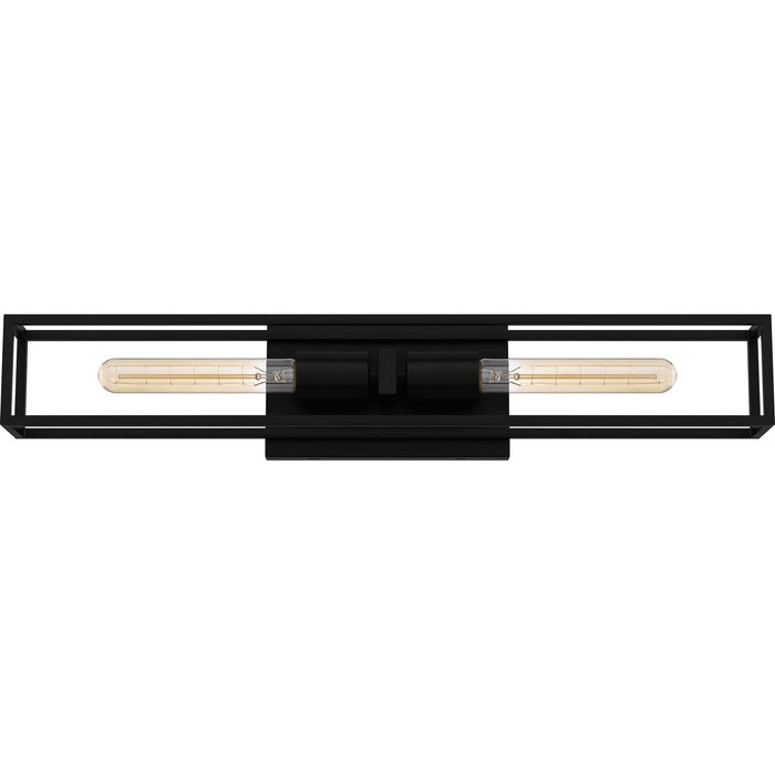 Quoizel LGN8624MBK Two Light Bath, Matte Black