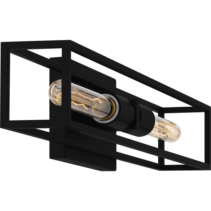 Quoizel LGN8624MBK Two Light Bath, Matte Black