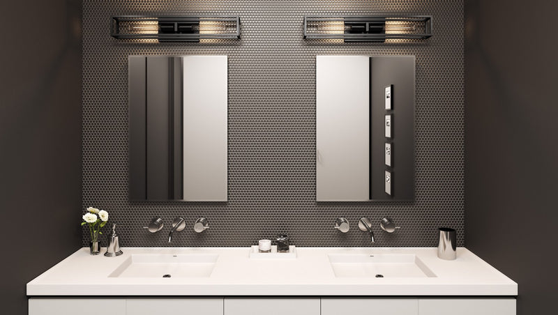 Quoizel LGN8624MBK Two Light Bath, Matte Black